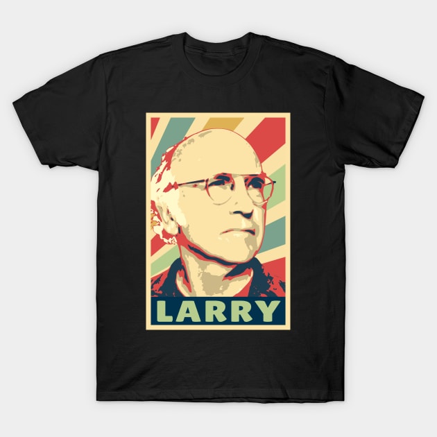 Larry David Vintage Colors T-Shirt by Nerd_art